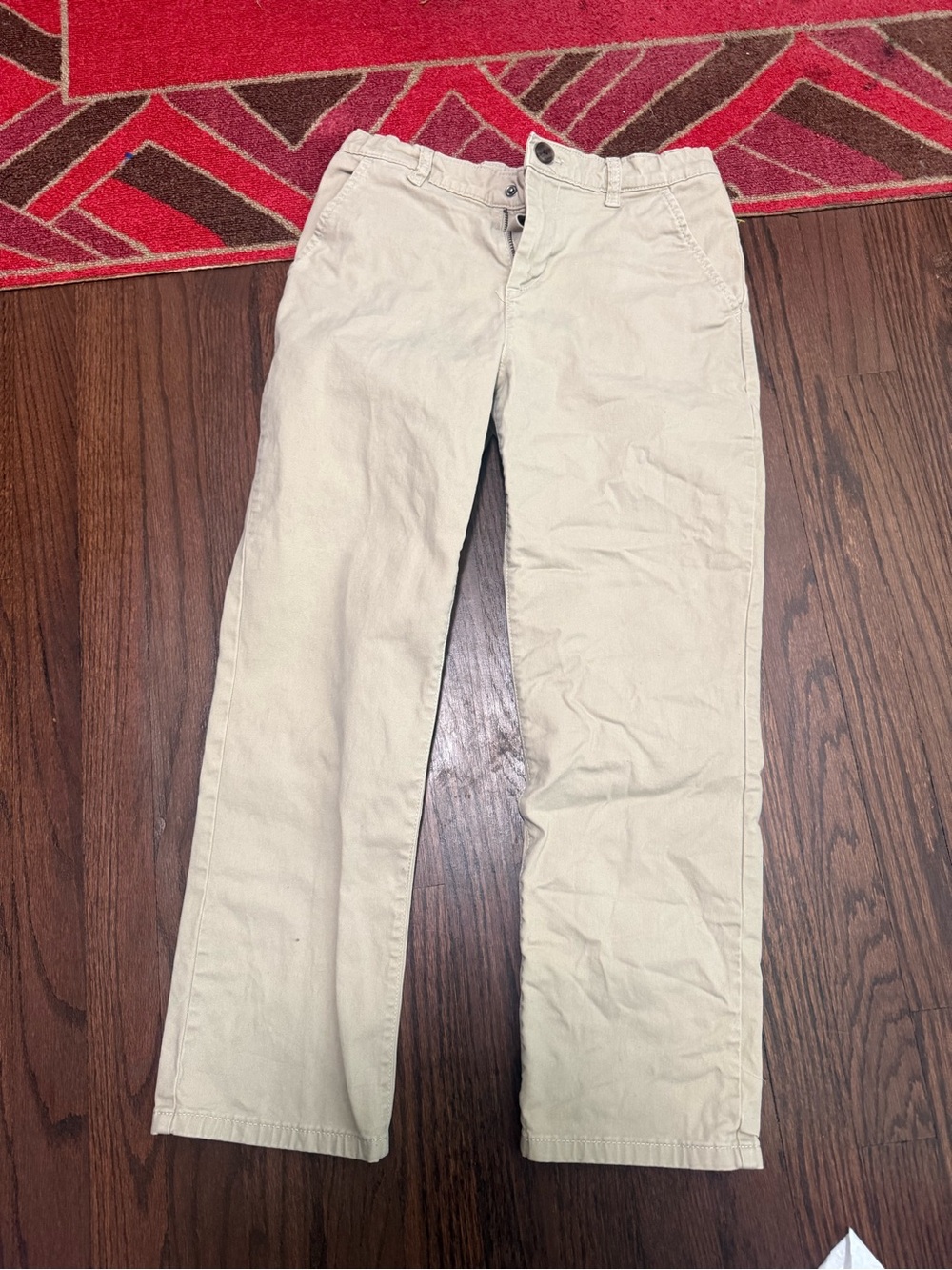 Cat & Jack Light Beige Straight-Leg Jeans